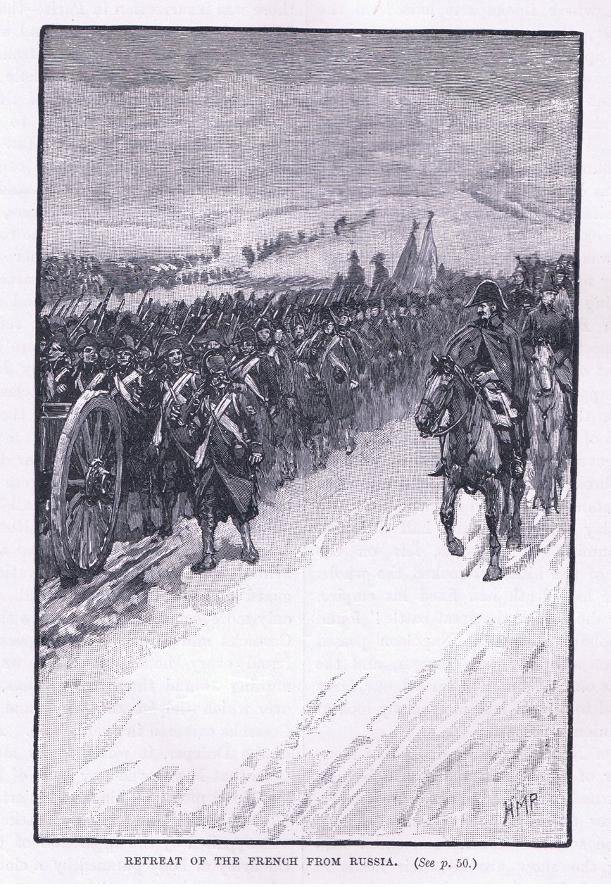 ರಷ್ಯಾ AD 1812 ಟರ್ಕಿಯಿಂದ ಫ್ರೆಂಚ್ ಹಿಮ್ಮೆಟ್ಟುವಿಕೆ by Henry Marriott Paget