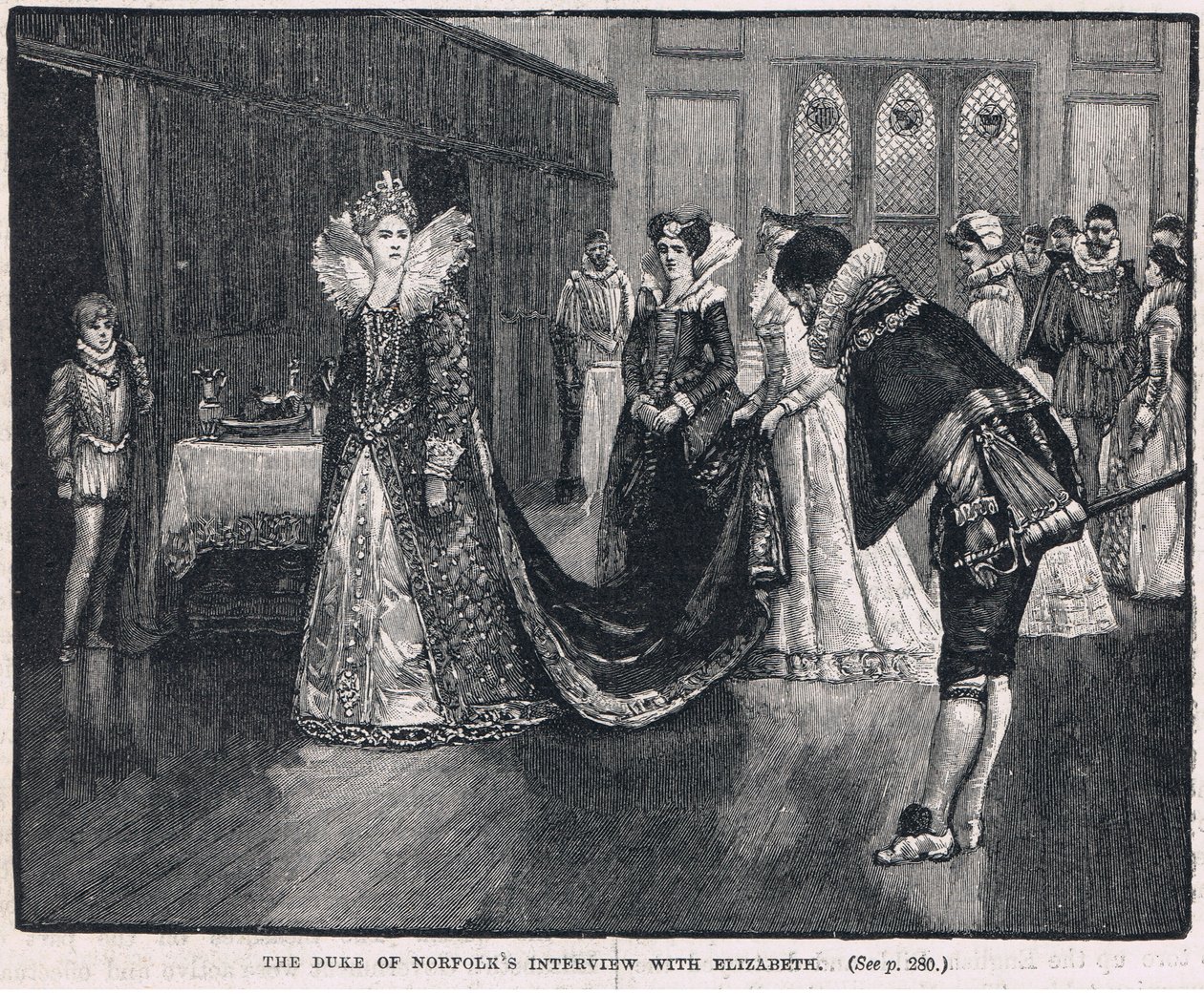 Elizabeth 1569 ile Norfolks Dükü görüşme by Henry Marriott Paget
