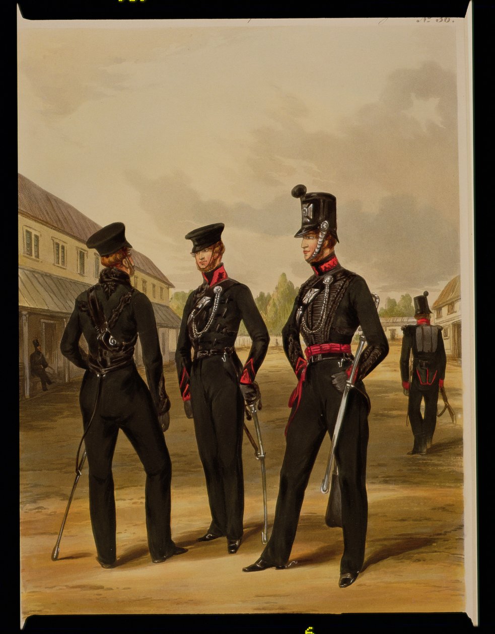 60. Tüfeklerin Adamları (Kral Kraliyet Tüfek Kolordusu), c.1830 by Henry Martens