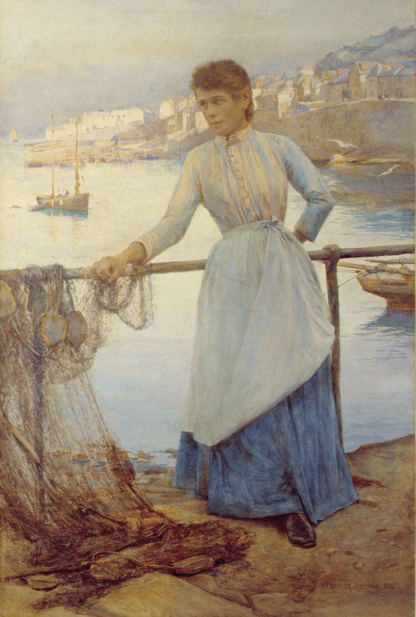 Mavili Kız by Henry Meynell Rheam