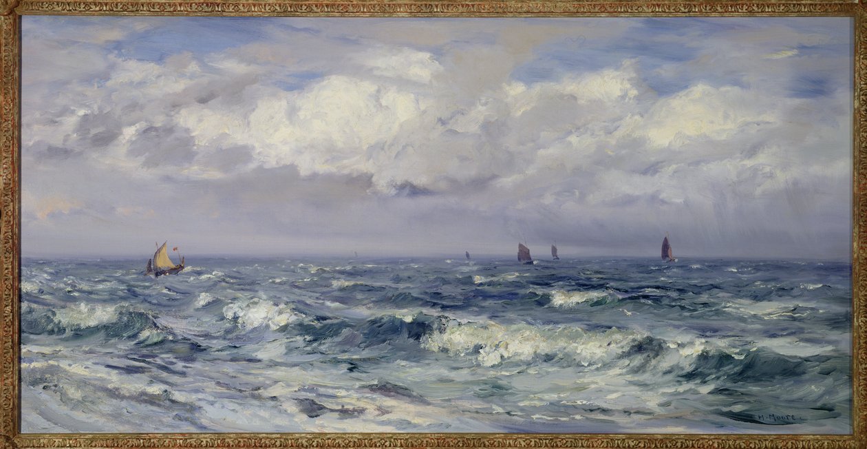 Squally Hava Durumu, Güney Sahili by Henry Moore