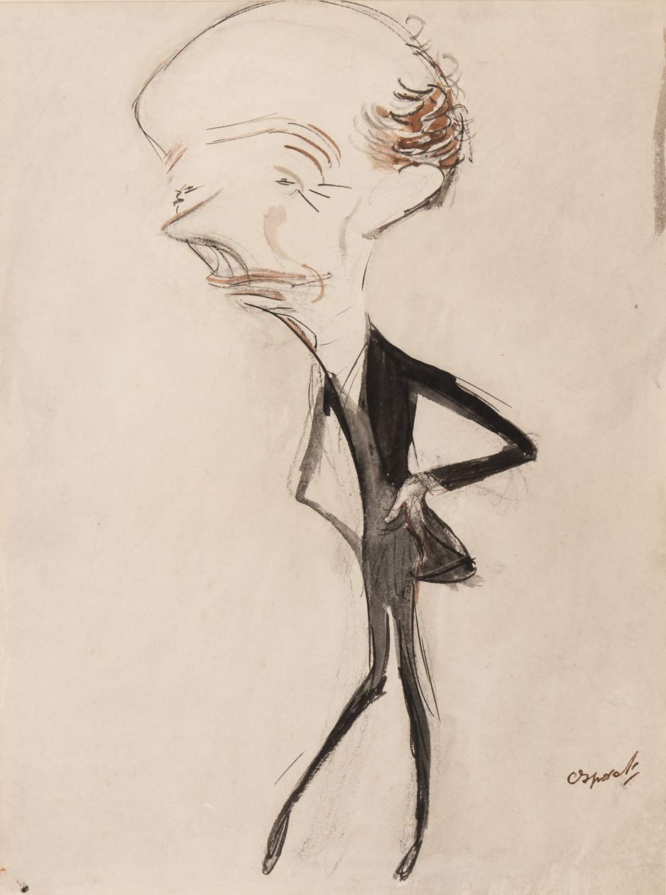 James Welch, c.1908 (kağıt üzerinde kalem, fırça, mürekkep ve tuvalet) by Henry Ospovat
