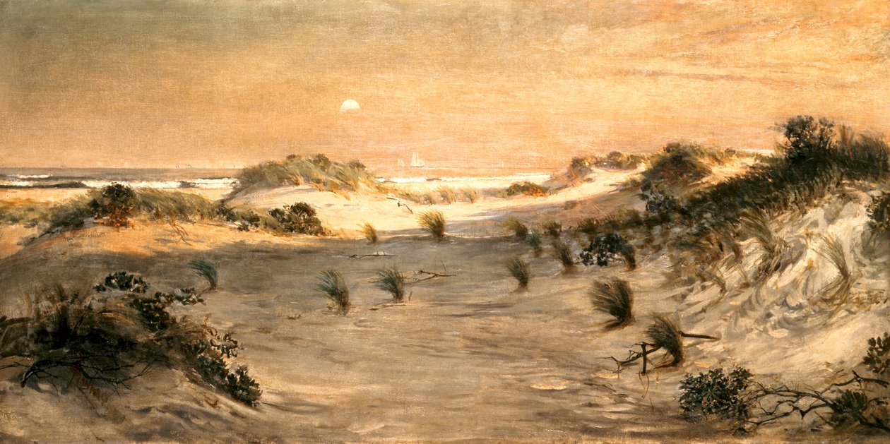 Gün Batımında Kum Tepeleri, Atlantic City by Henry Ossawa Tanner