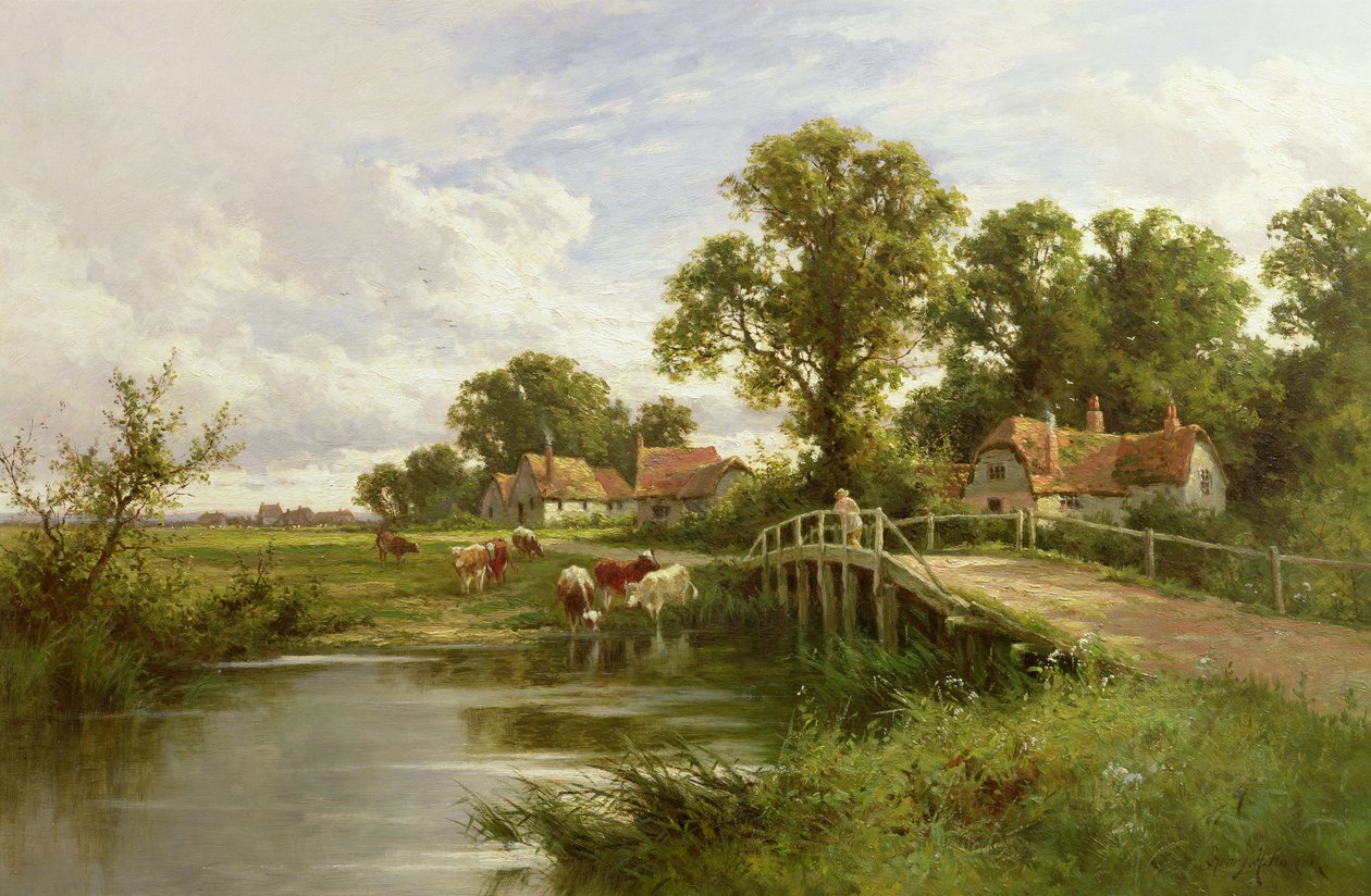 Marlow yakınlarındaki Thames üzerinde by Henry Parker