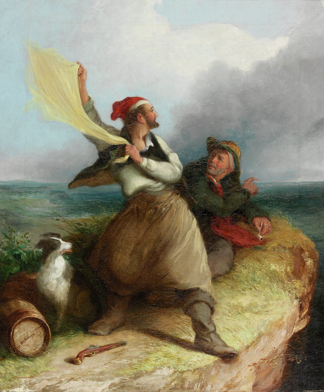 Gözcülükteki Kaçakçılar, 1850 by Henry Perlee Parker