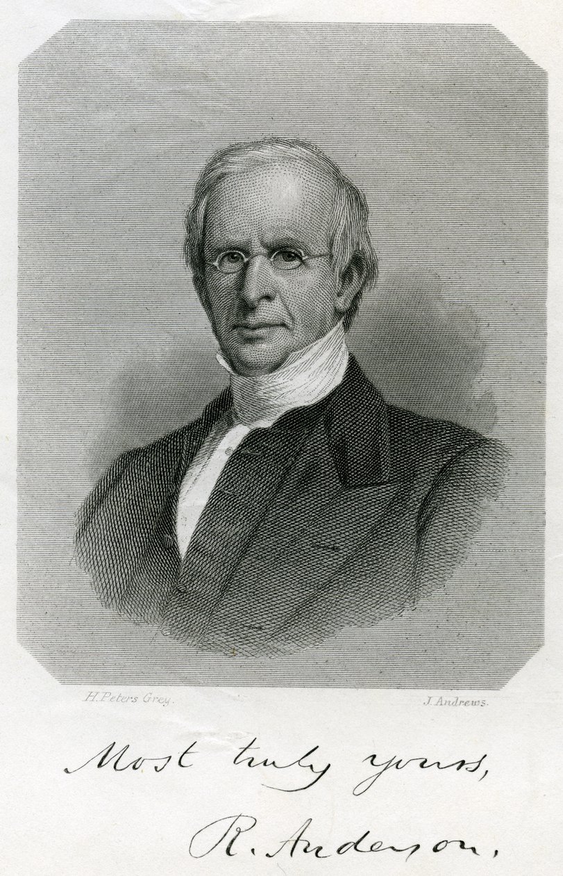 Rufus Anderson, gravür J. Andrews, c, 1860 by Henry Peters Gray