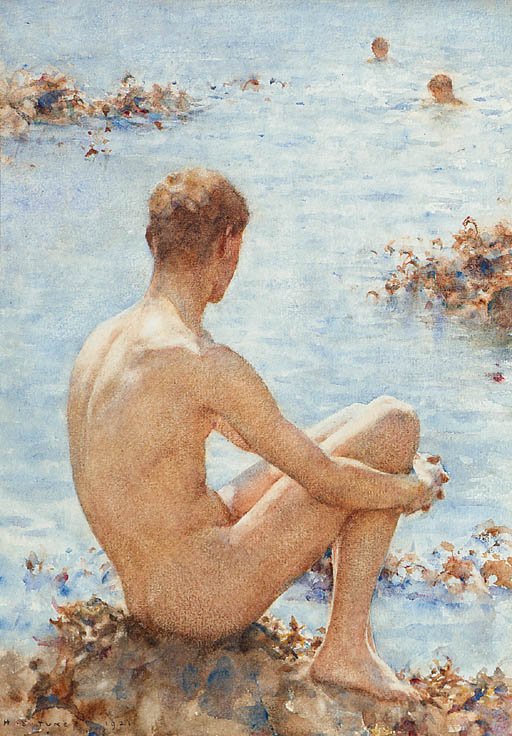 Bir tatil by Henry Scott Tuke