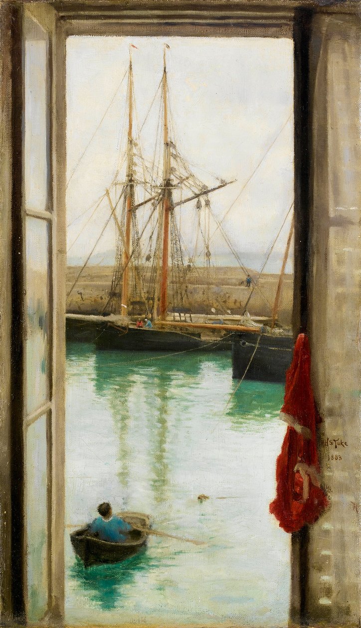 Harbour Dietette, Normandiya by Henry Scott Tuke