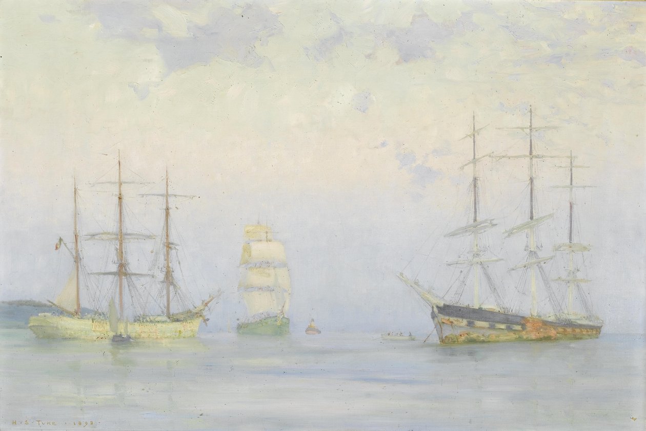 Demir atarak nakliye, Carrick Roads by Henry Scott Tuke