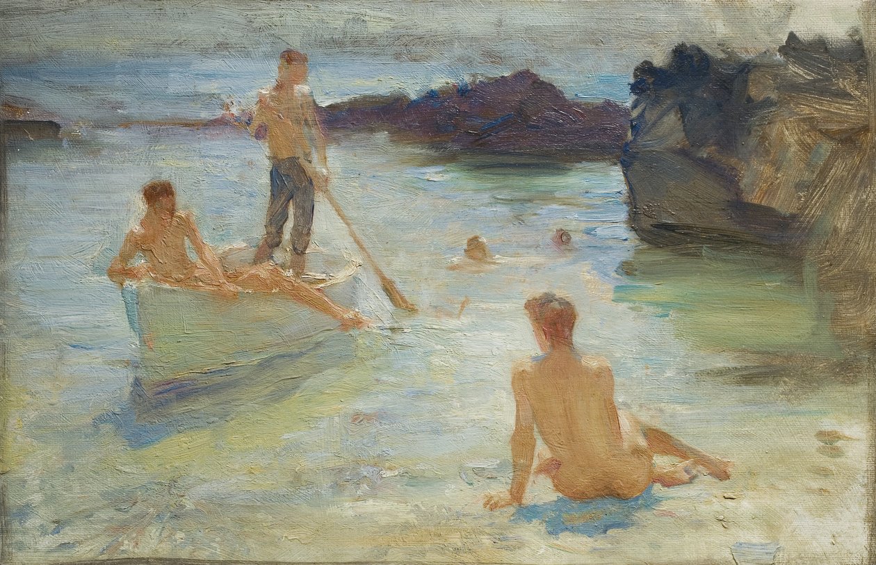 Sabah İhtişamı için Çalışma, c.1921 by Henry Scott Tuke