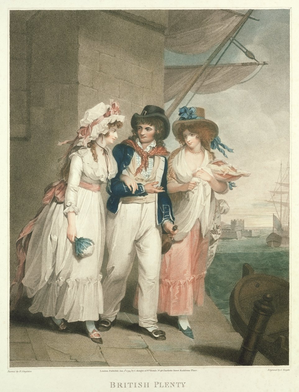 British Plenty, oymalı ve pub. Charles Knight (1743-c.1826), 1794 (nokta gravürü) (125541 çifti) tarafından by Henry Singleton