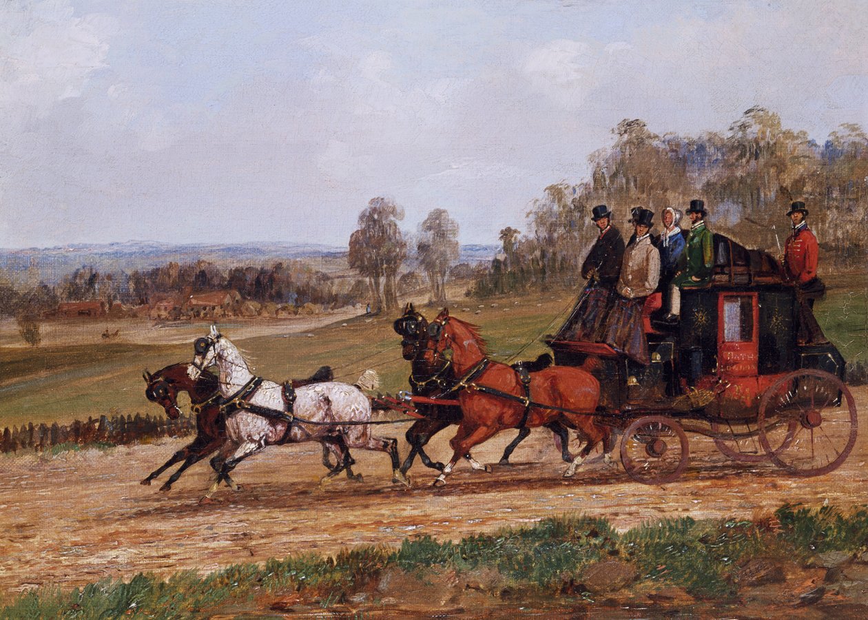 Koçluk Sahnesi by Henry Thomas Alken