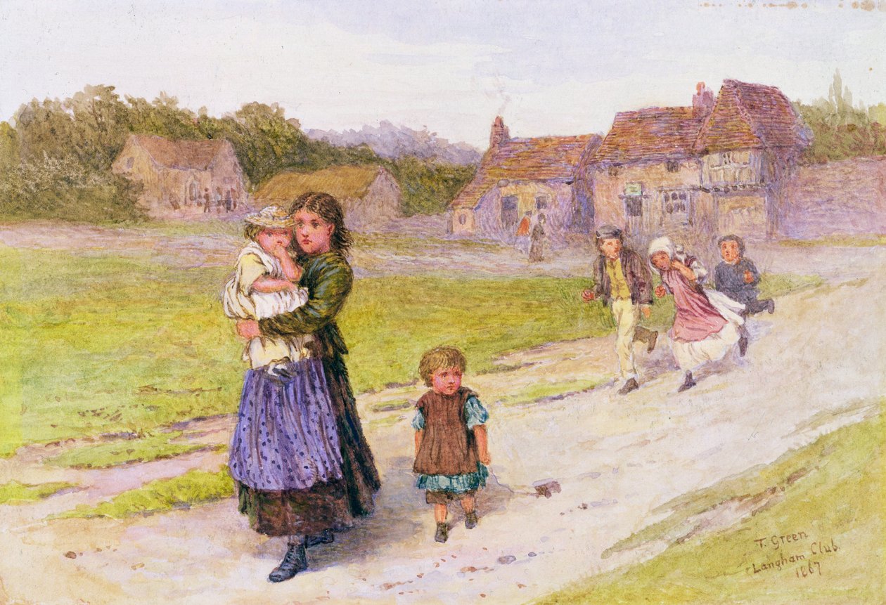 After School, 1867  by Henry Towneley Green