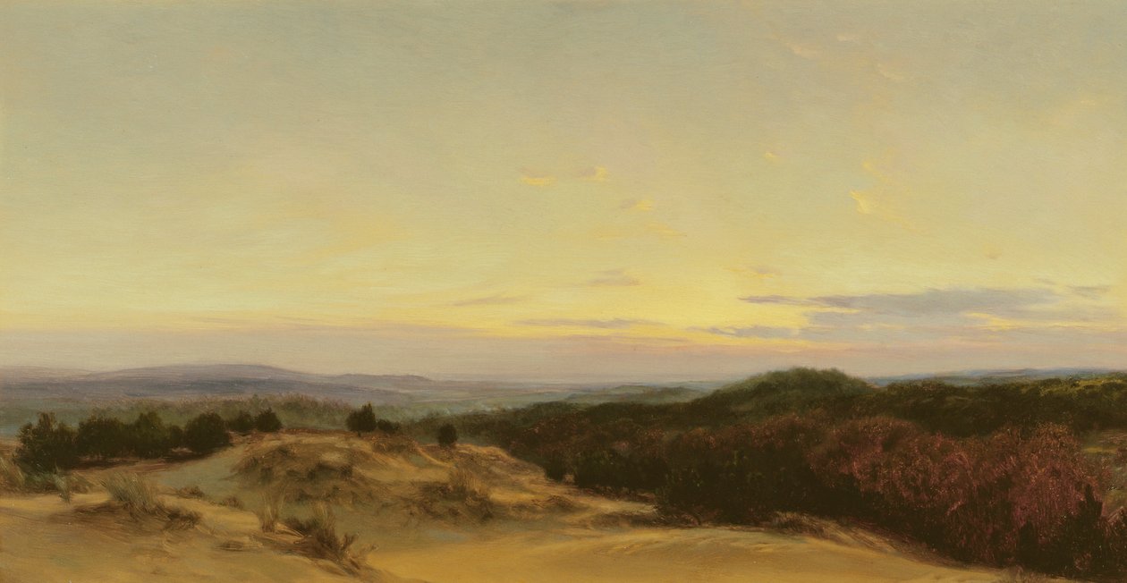 Manzara Üzerinde Gün Batımı by Henry William Banks Davis
