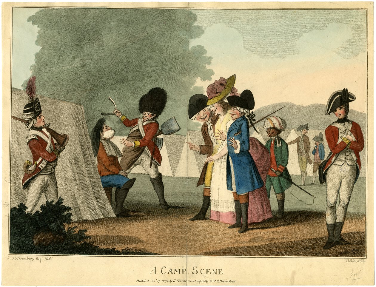 Bir Kamp Sahnesi, 1794 by Henry William Bunbury