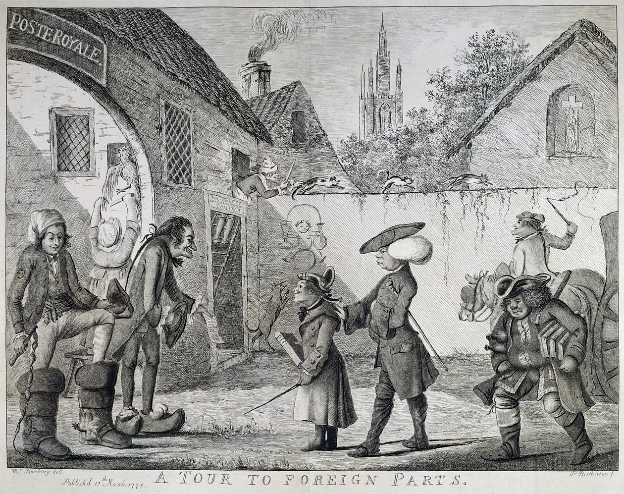 Yabancı Parçalara Bir Tur, 1778 by Henry William Bunbury