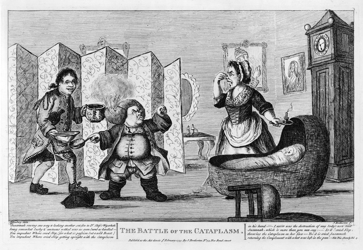 Kataplazma Savaşı, pub. 1773 by Henry William Bunbury