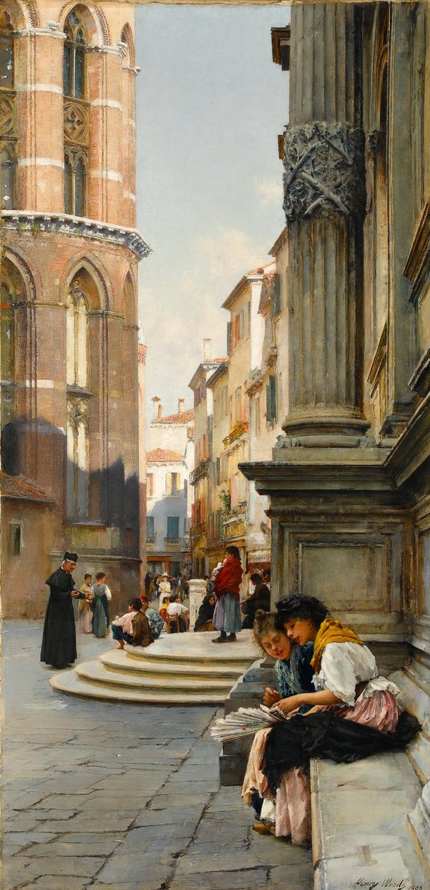 Frari Kilisesi ve San Rocco Okulu, Venedik, 1892 by Henry Woods