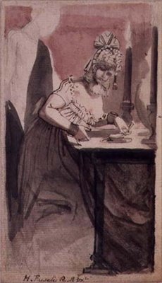 Tuvalet Masasında Bir Fahişe by Johann Heinrich Füssli