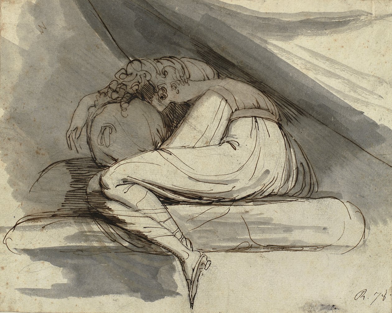 Oturan Kadın, Kıvrılmış, 1778