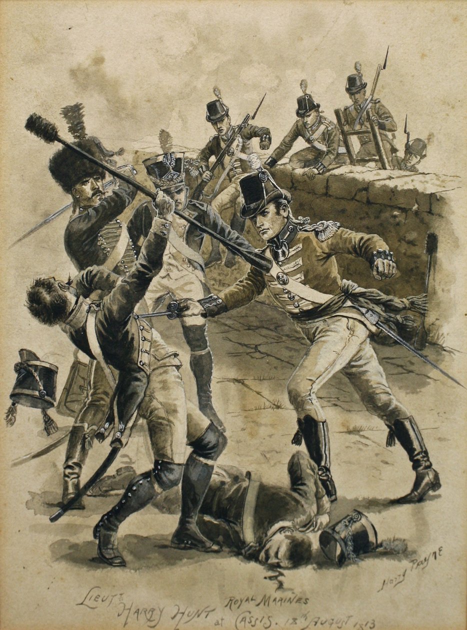Teğmen Harry Hunt Kraliyet Deniz Piyadeleri 18 Ağustos 1813