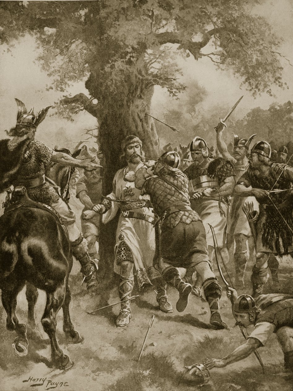 Aziz Edmund Danimarkalılar Tarafından Öldürüldü, MS 870, 