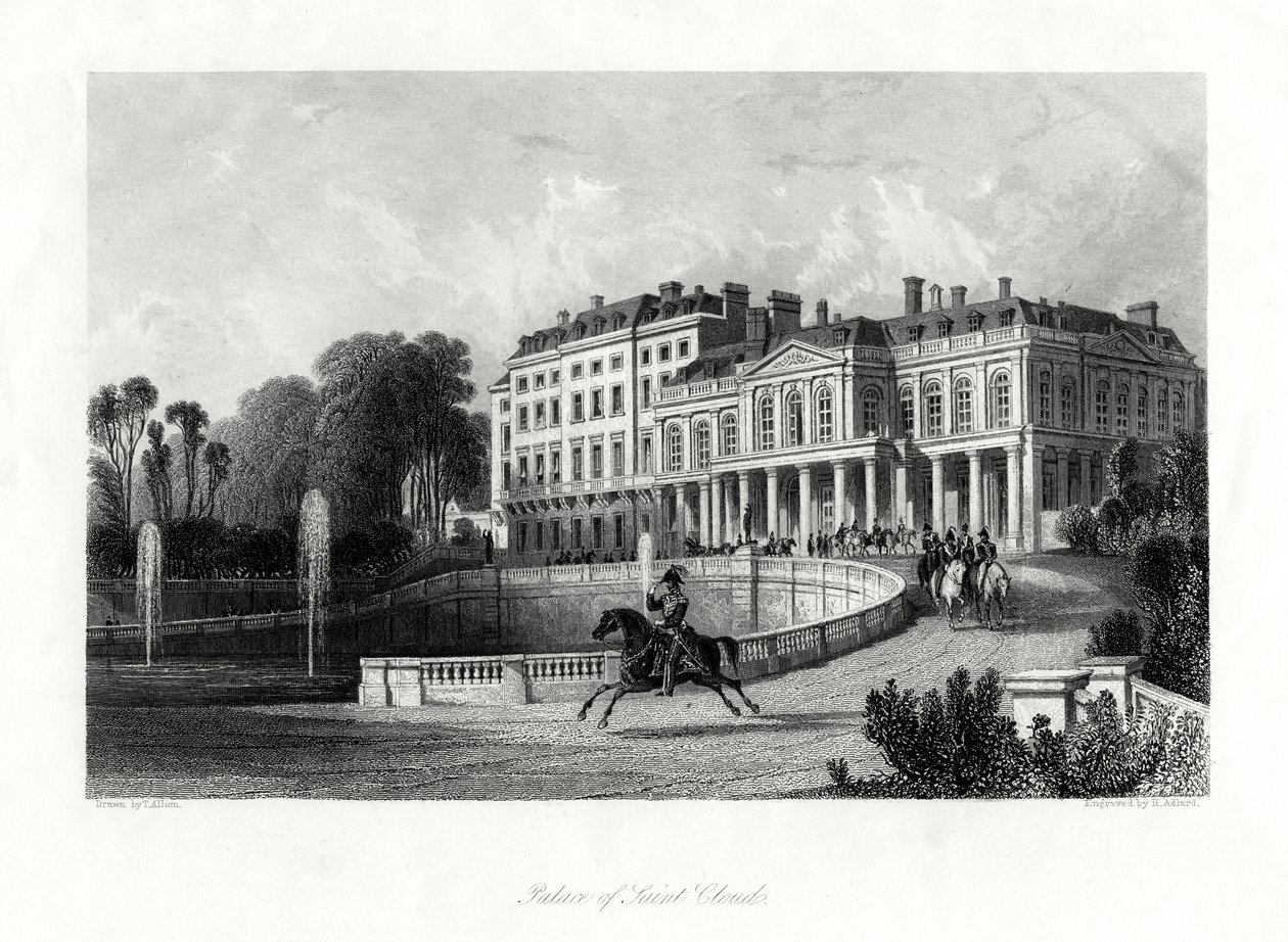 Saint-Cloud Sarayı, Paris, Fransa, 1875 by Henry Adlard