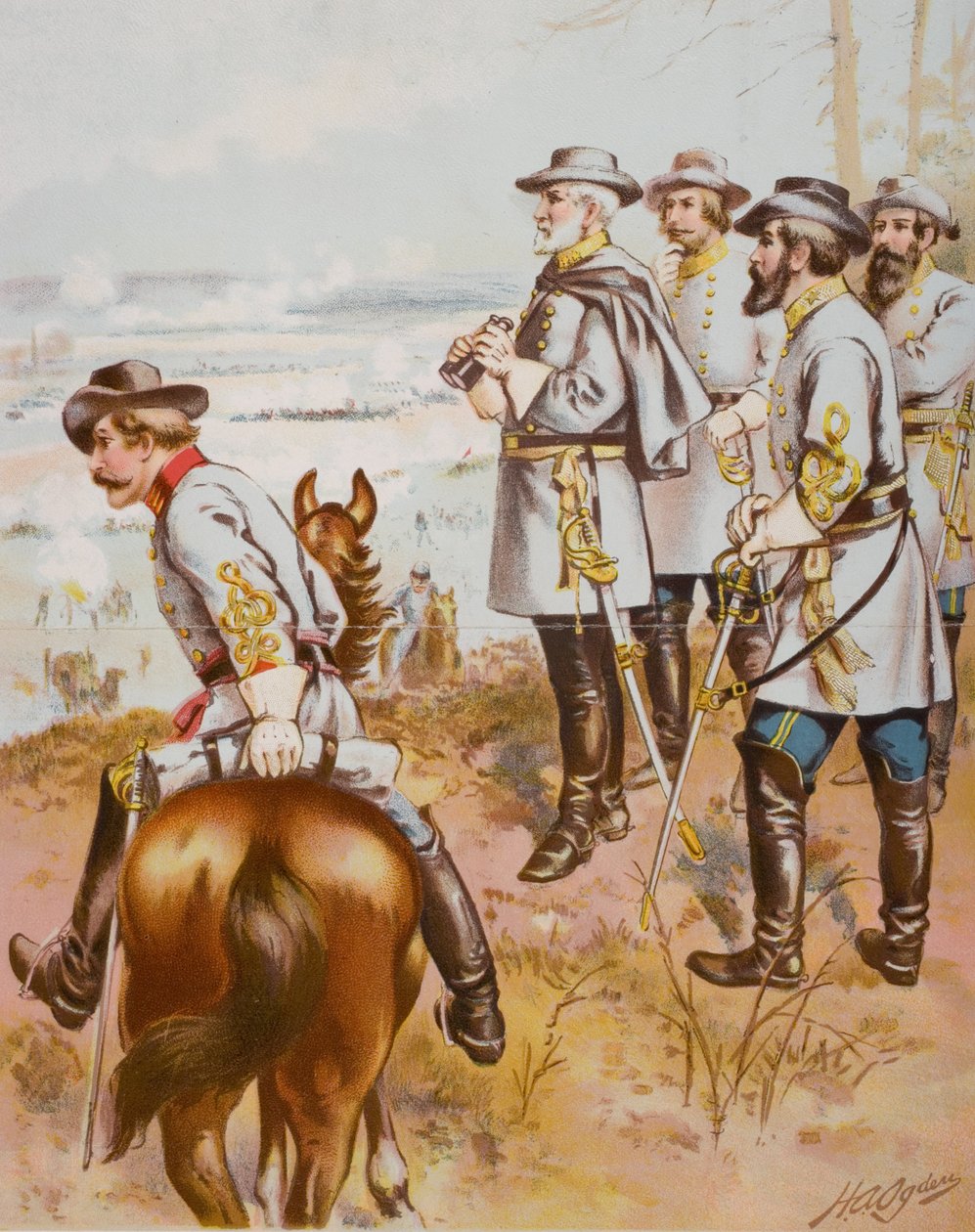 General Robert E. Lee (1807-70) Fredericksburg Savaşı'nda, 13 Aralık 1862 by Henry Alexander Ogden