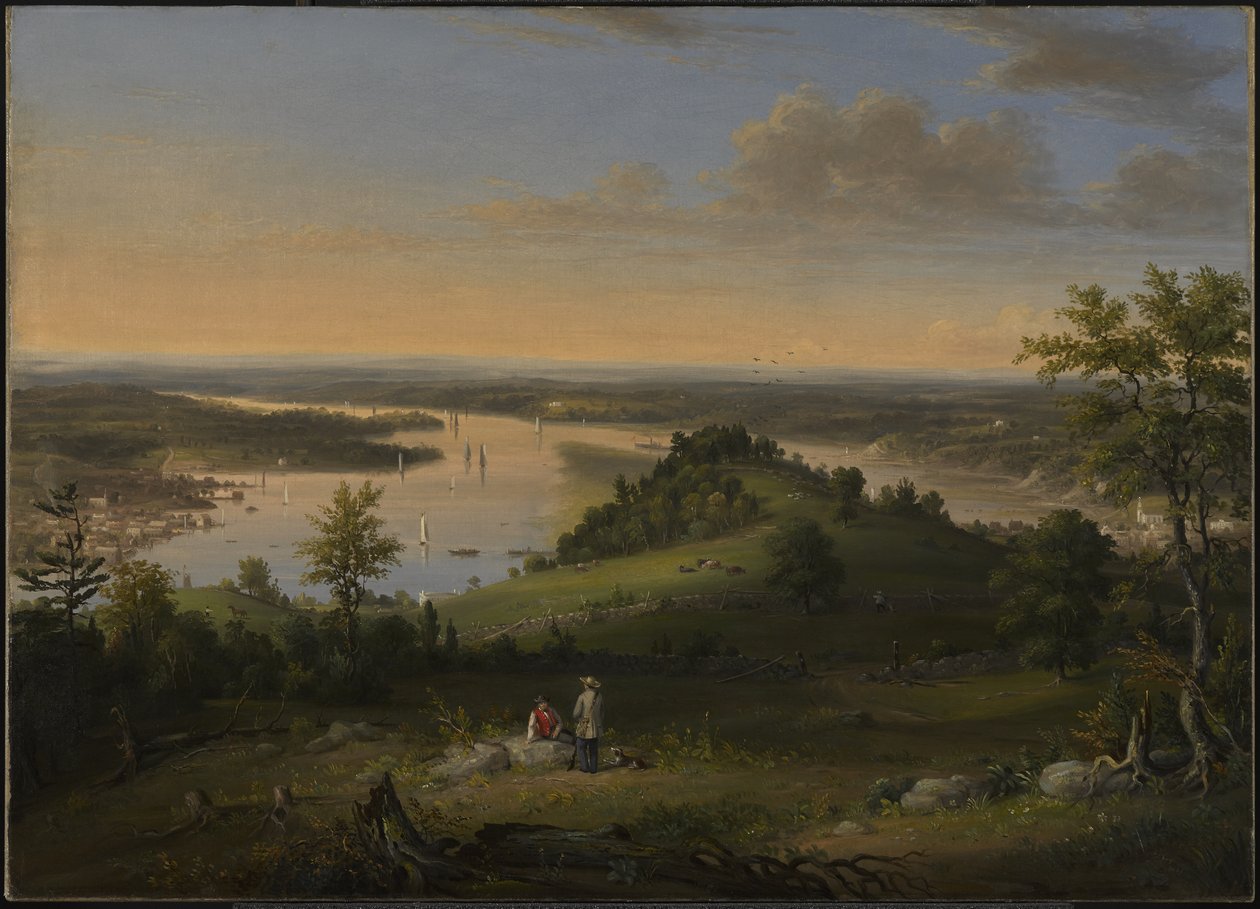Hudson Nehri sahnesi, 1849 by Henry Ary