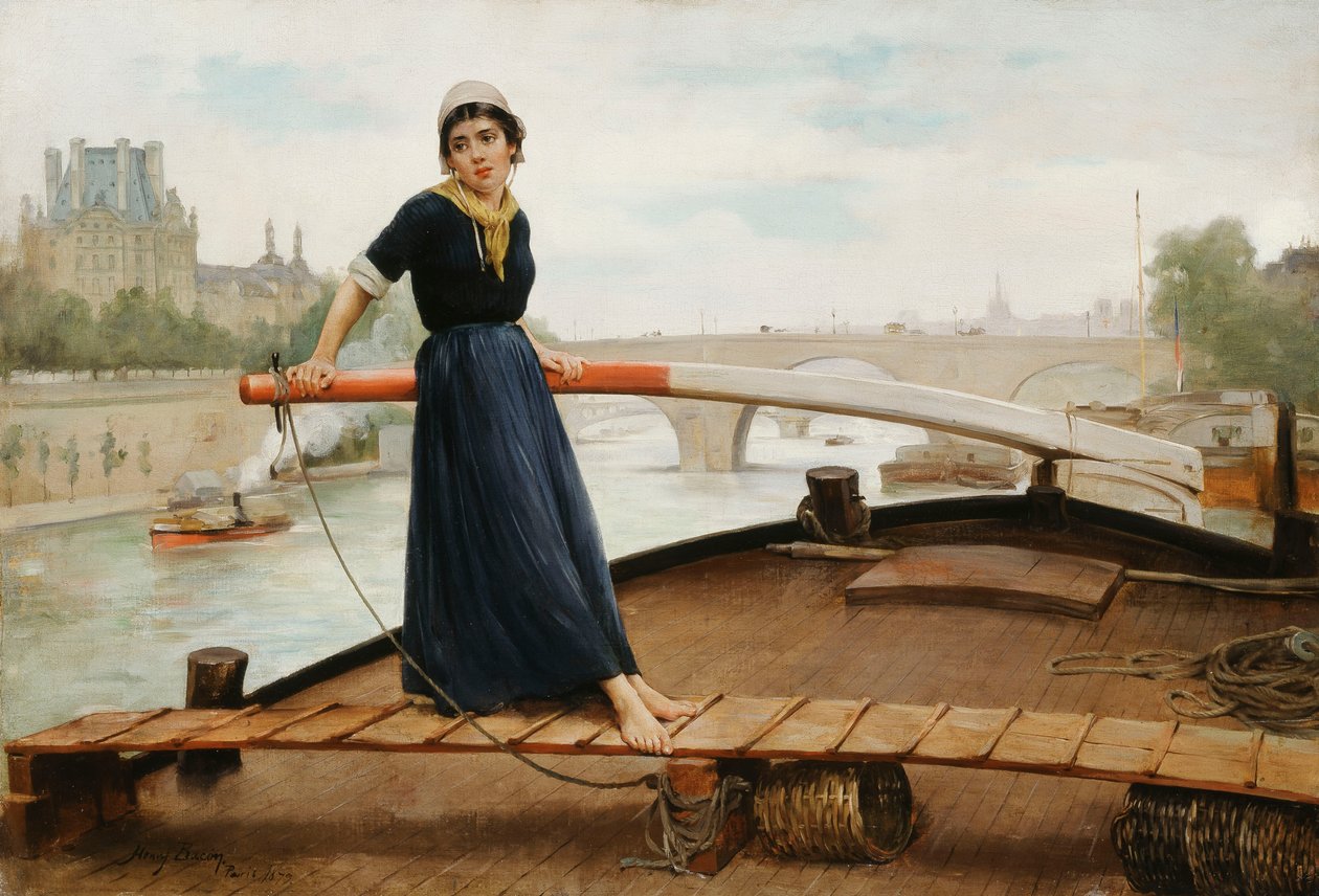 Seine boyunca, 1879 by Henry Bacon
