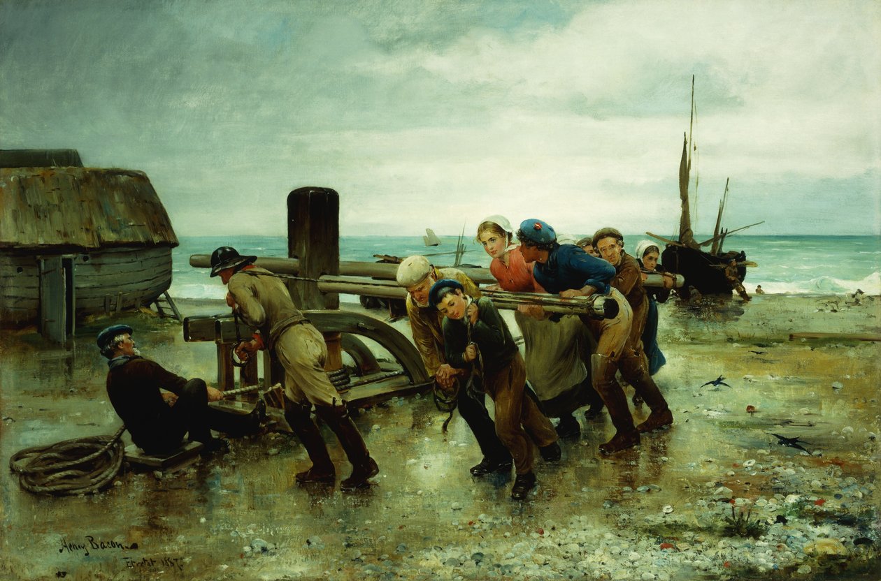 Gemi Çekmek, 1887 by Henry Bacon