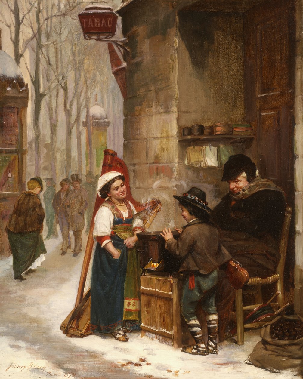Kestane Satıcısı, 1870 by Henry Bacon
