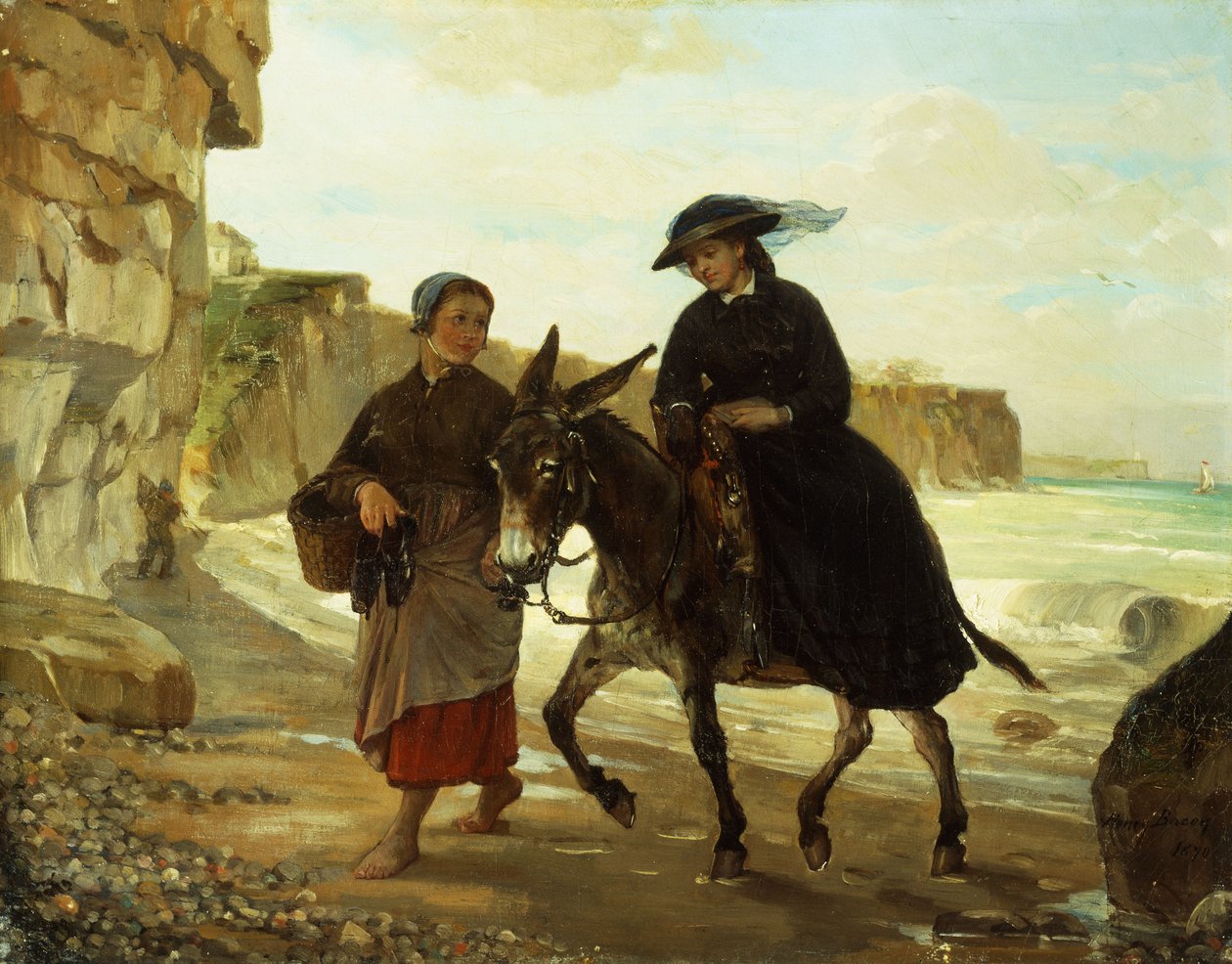 Turist ve Balıkçı, 1870 by Henry Bacon