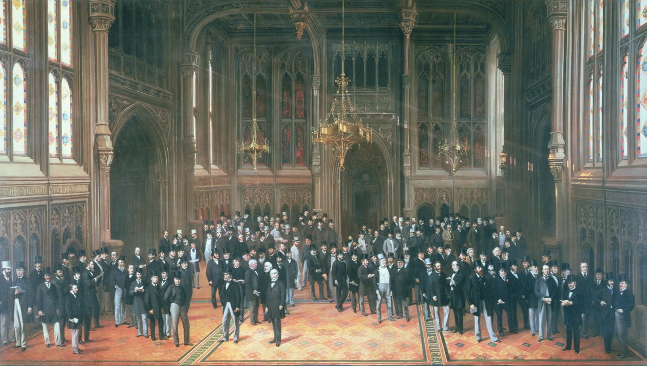 Üyeler Lobisi, Parlamento Binaları, 1872-73 by Henry Barraud