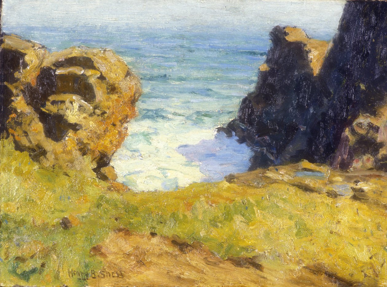 St. Ives yakınlarında, Cornwall, 1914 dolayları (tuval üzerine yağlı boya) by Henry Bayley Snell