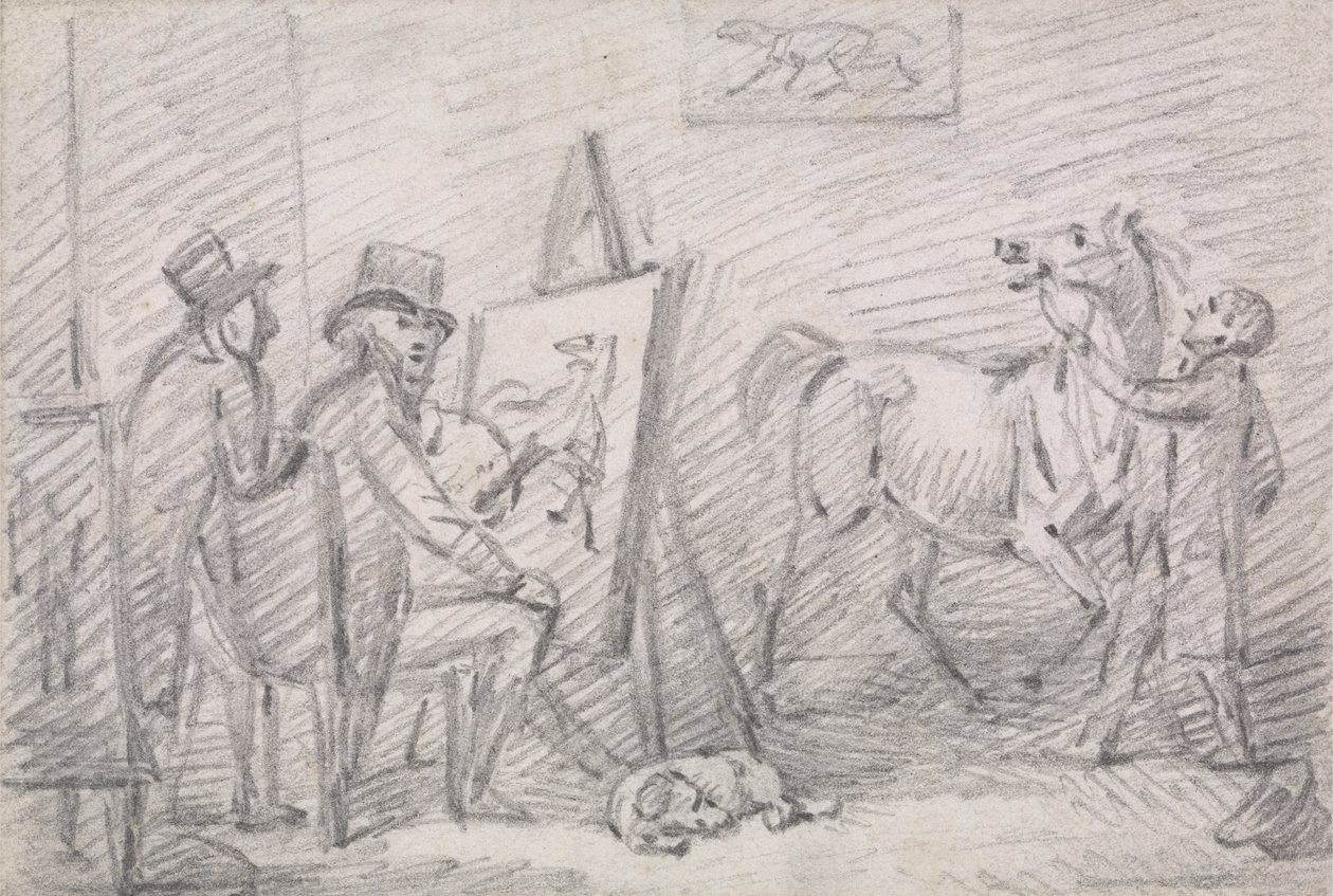 Sanatçılar Stüdyosu by Henry Bernard Chalon