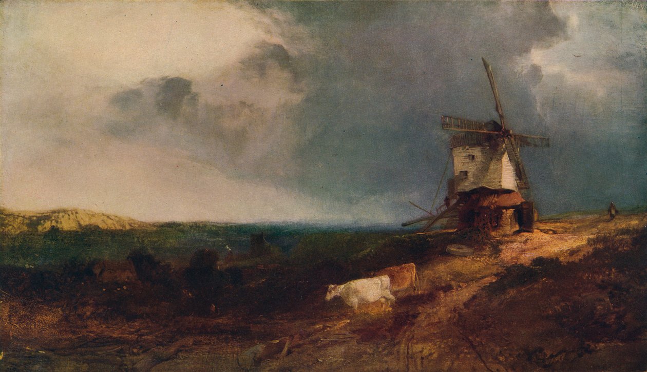 Yel Değirmeni ile Manzara, 19. yüzyıl, 1917 by Henry Bright