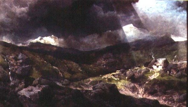 Galler Dağ Sahnesi by Henry Bright