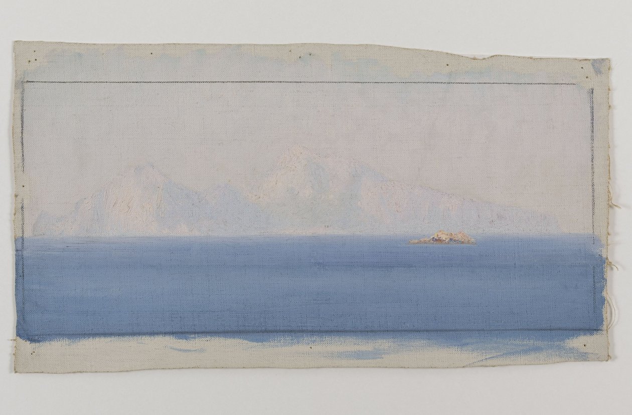 Capri, 1910-1912 yılları arasında (tuval üzerine yağlıboya) by Henry Brokman-Knudsen