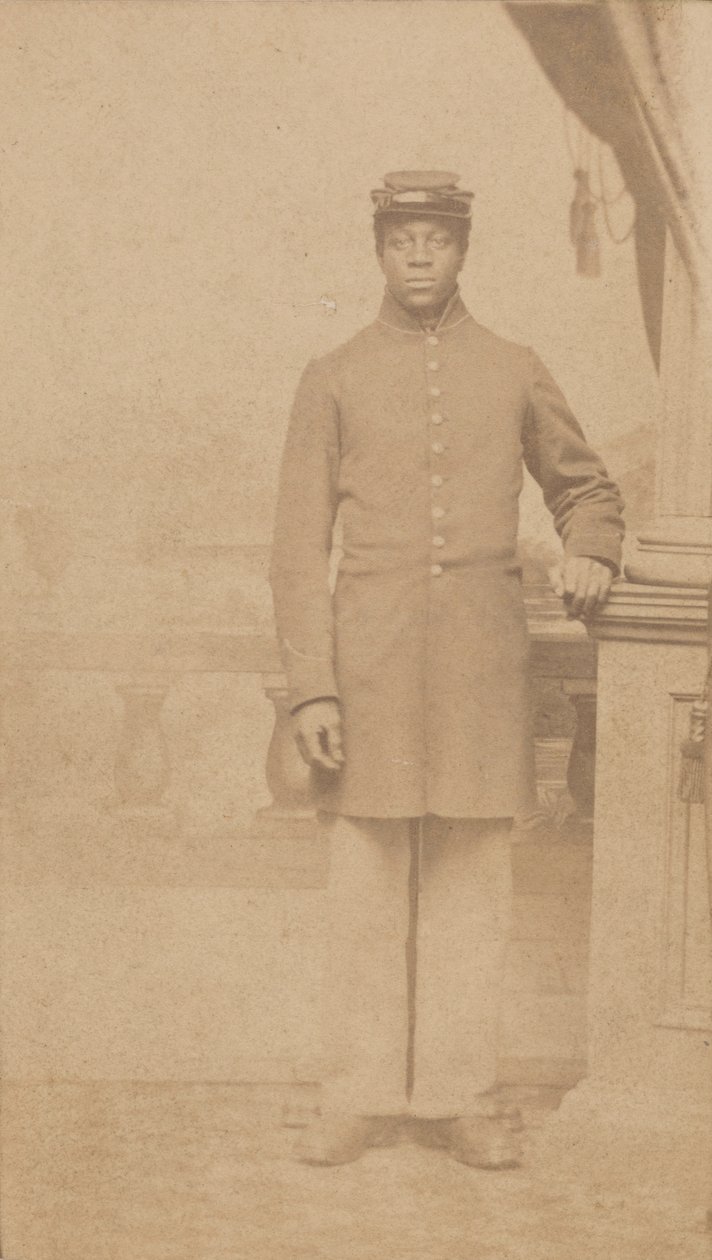 Kimliği belirsiz Birlik askerinin ziyareti, 1862-1884. by Henry C. Cushing