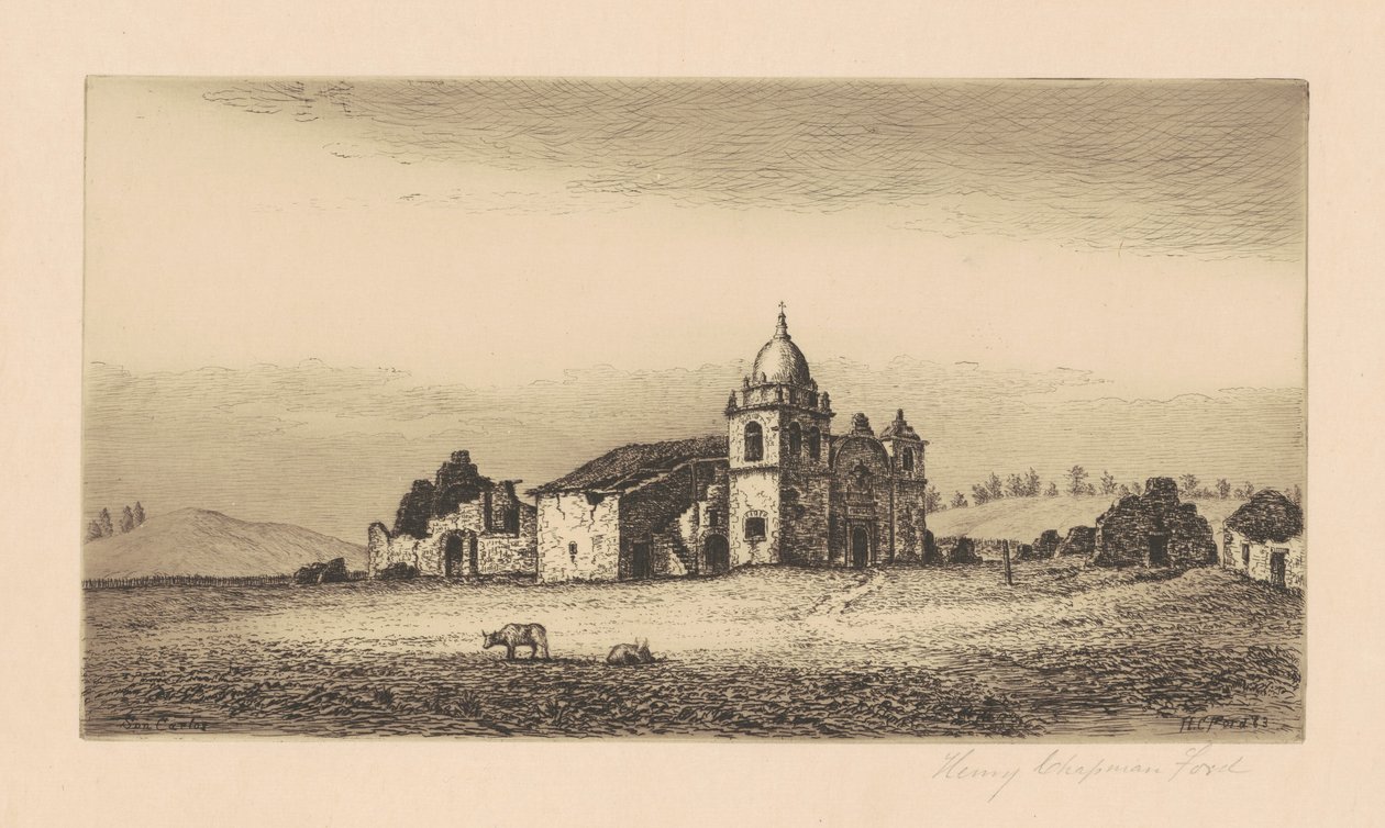 Görev San Carlos Borromeo, 1883. by Henry Chapman Ford