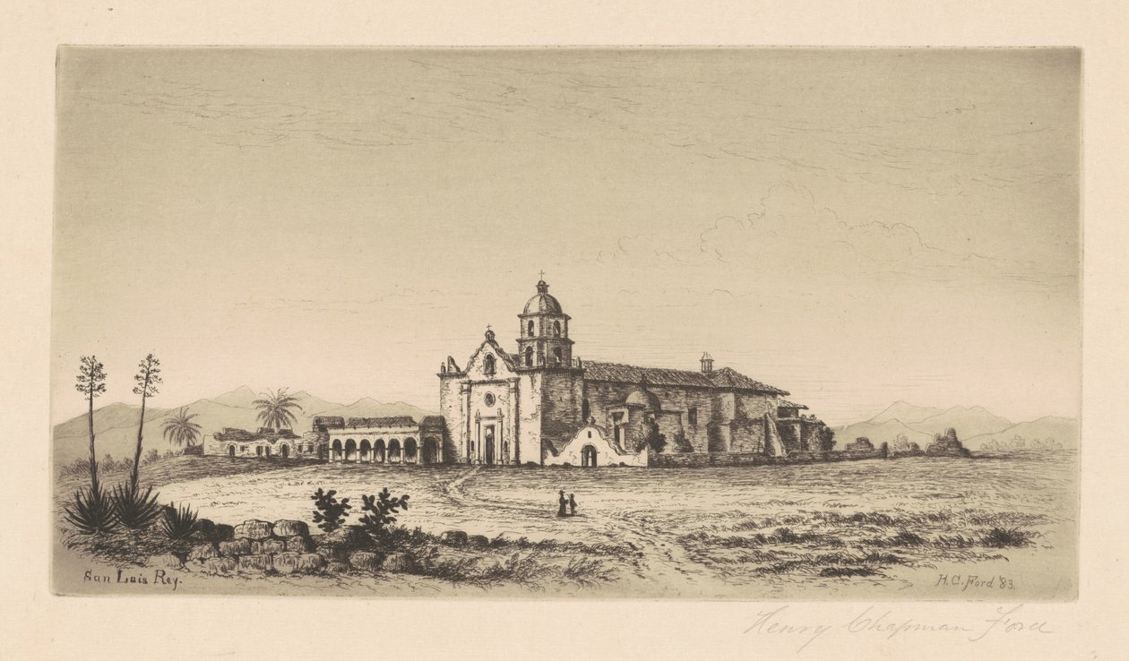 Misyon San Luis Rey de Francia by Henry Chapman Ford