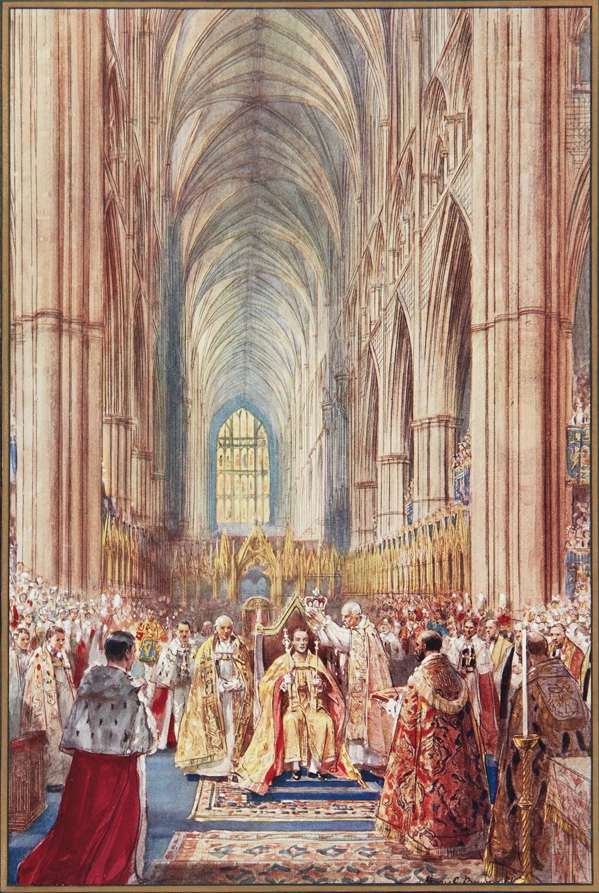 Kral George VI'nın taç giyme töreni by Henry Charles Brewer