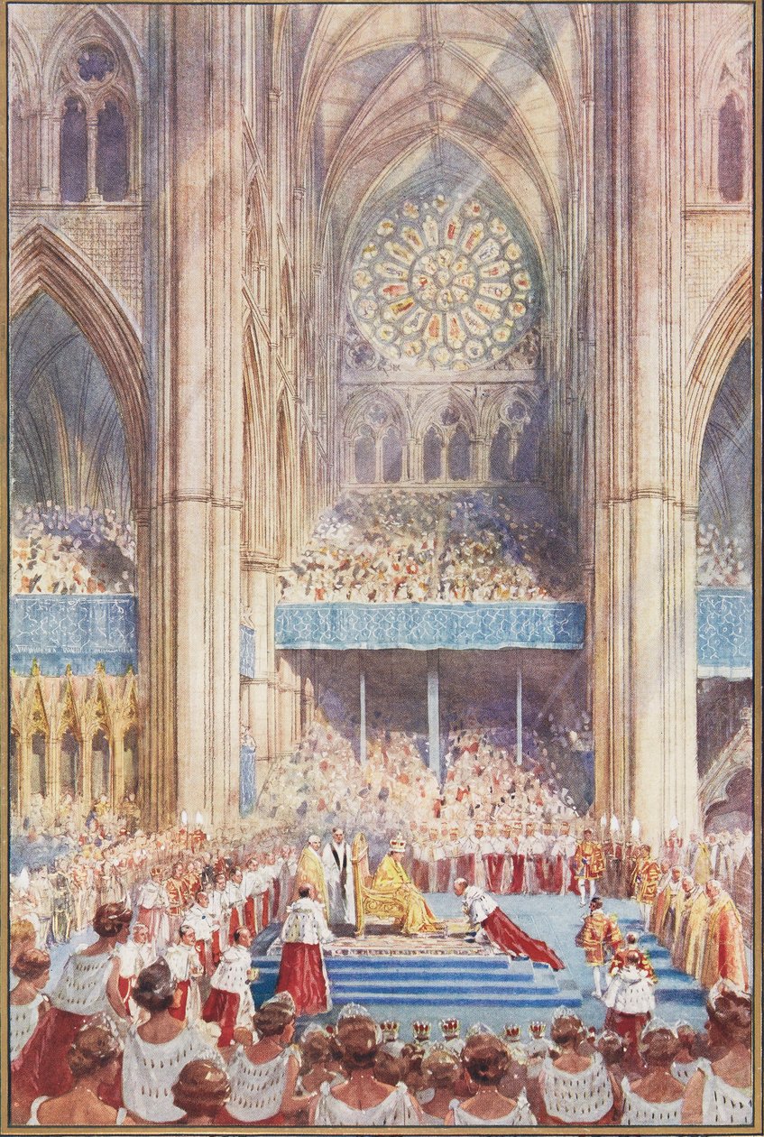 Kral George VI'nın taç giyme töreni by Henry Charles Brewer