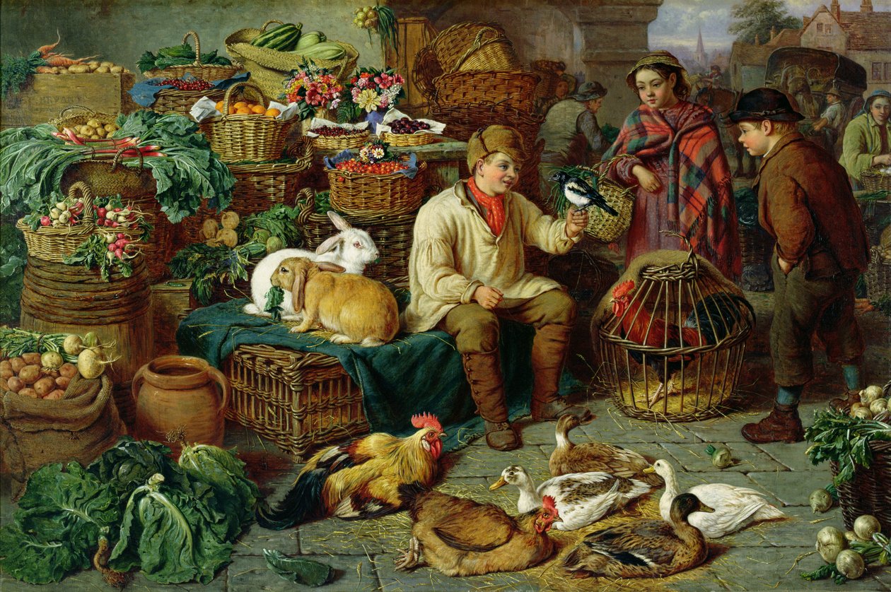 Pazar Sahnesi by Henry Charles Bryant