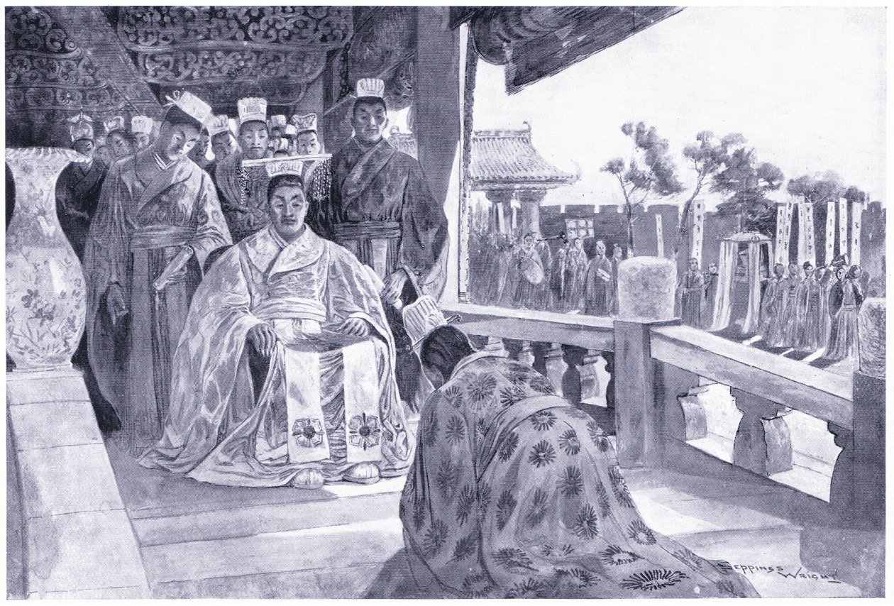 Han Yu anma törenini sunarken by Henry Charles Seppings Wright
