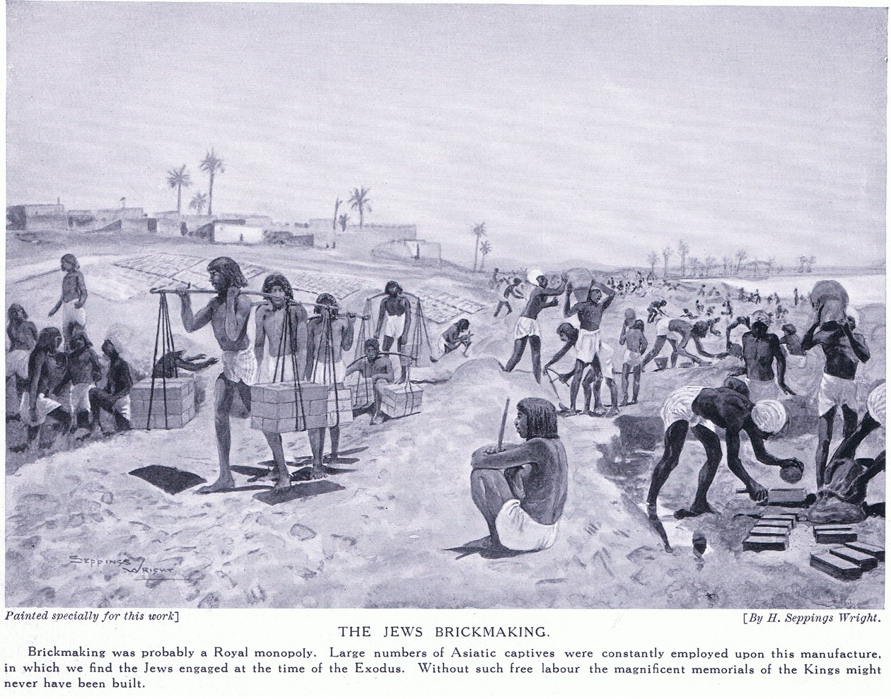 Yahudilerin tuğla yapımı, c.1920 by Henry Charles Seppings Wright