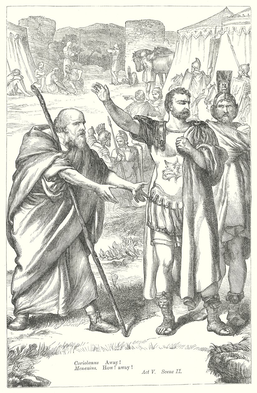Coriolanus (gravür) by Henry Courtney (after) Selous