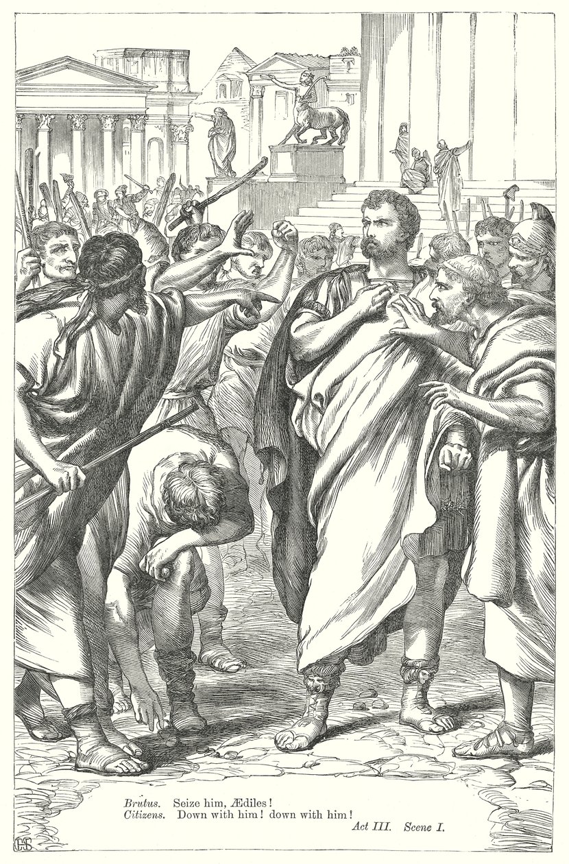 Coriolanus (gravür) by Henry Courtney (after) Selous