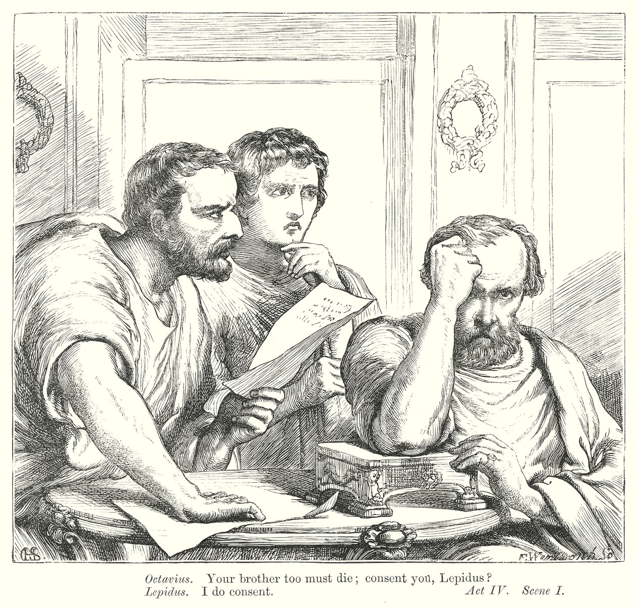 Julius Caesar (gravür) by Henry Courtney (after) Selous